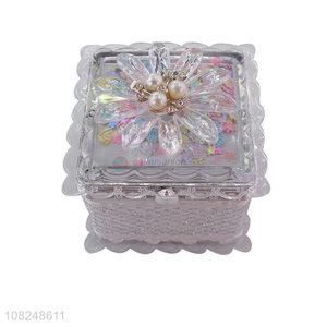 High quality portable desktop <em>decoration</em> girls jewelry box