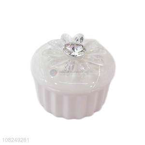 China wholesale ceramic delicate desktop decoration jewelry box
