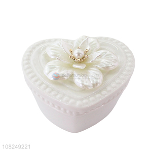 China factory ceramic delicate jewelry box jewelry case