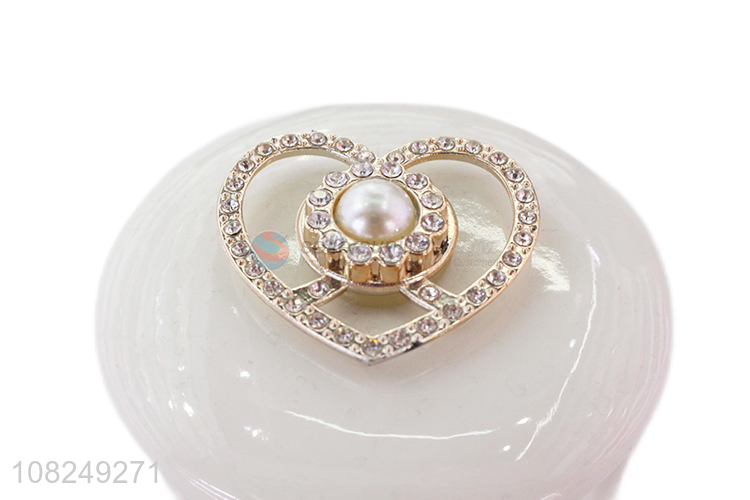 Factory supply delicate design ceramic jewelry case ring box