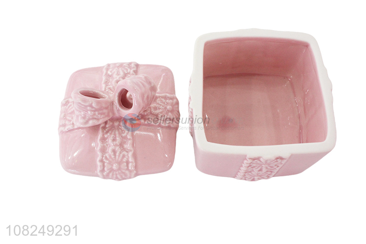 Popular product multicolor ceramic jewelry box jewelry case