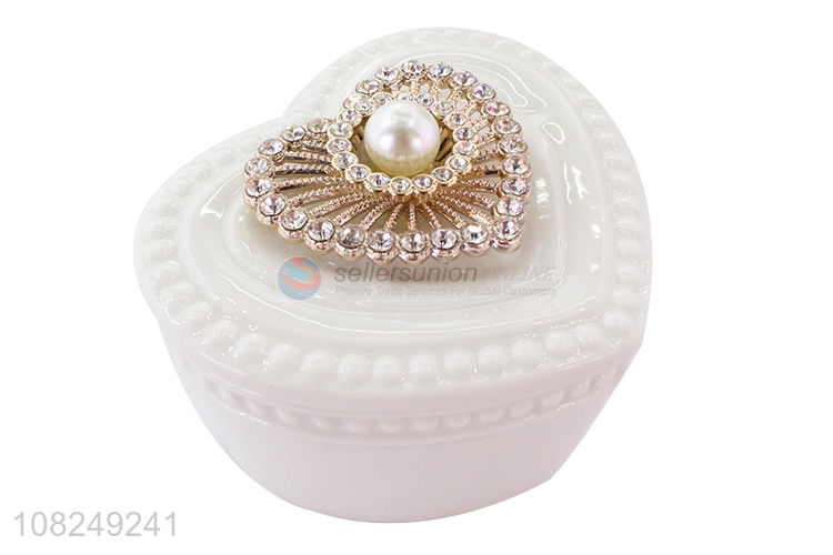 Online wholesale ceramic delicate women jewelry storage box