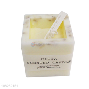 New products creative square candle scented candles