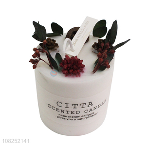 Good sale creative plant scented candle smokeless candle