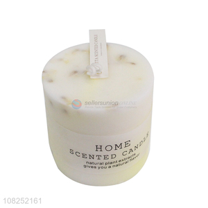 Yiwu direct sale simple cylindrical wax scented candle