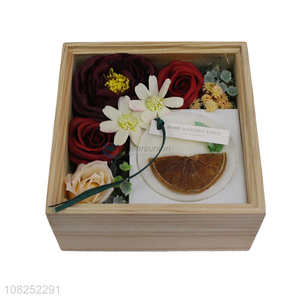Hot sale gift box wax wedding party scented candle set
