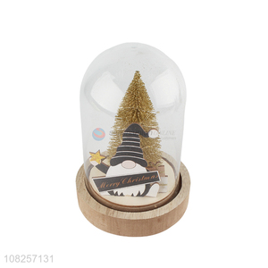 Yiwu direct sale wooden crafts christmas tree ornament