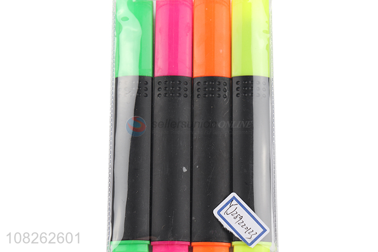 Yiwu market 4 color highlighters creative handaccount pen
