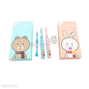 Factory wholesale cartoon electric toothbrush set for children