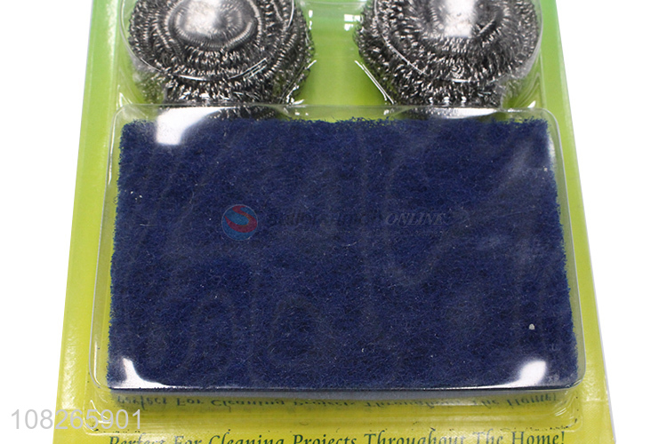 Custom Kitchen Scrubber Clean Ball And Scouring Pad Set