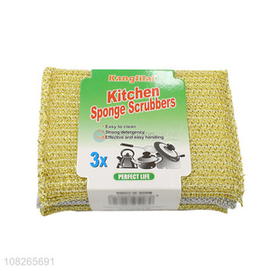 Hot Products 3 Pieces Scouring Pad Best Kitchen Scrubber