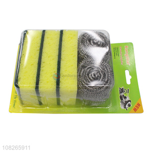 Low Price Cleaning Ball And Scouring Pad Set For Kitchen