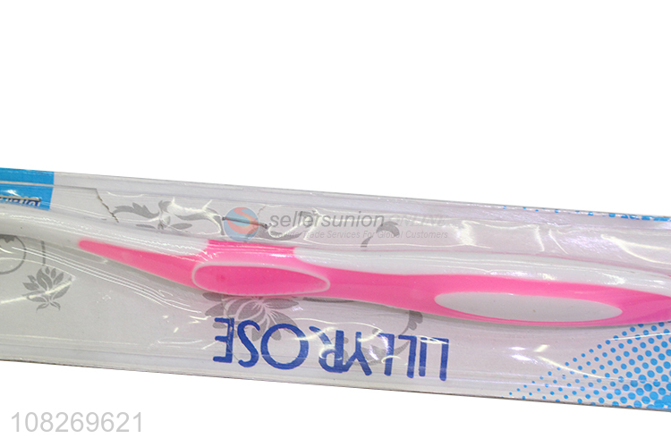 Best quality non-slip handle adult toothbrush for sale