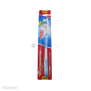 Factory price oral care nylon adult toothbrush with top quality