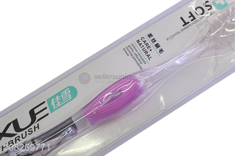 Top sale nylon soft comfortable toothbrush with plastic handle