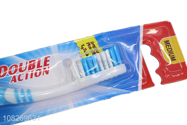 Factory price oral care nylon adult toothbrush with top quality