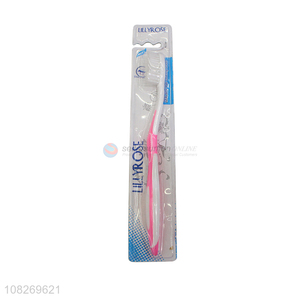 Best quality non-slip handle adult toothbrush for sale