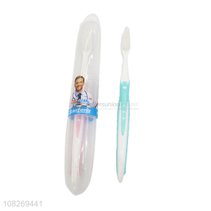 Wholesale from china reusable adult toothbrush with plastic case