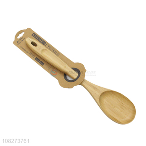 Hot selling natural bamboo cooking spoon non-stick durable kitchen spoon
