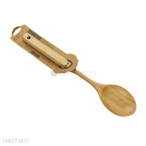 High quality mildewproof natural bamboo cooking spoon kitchen utensil