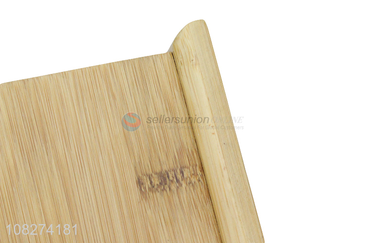 High quality rectangular natural bamboo facial tissue box for restaurant