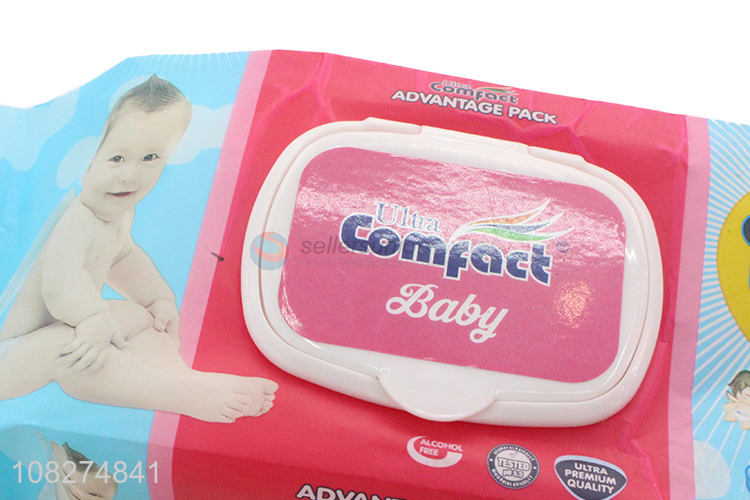 Factory Price 120 Pieces Non-Irritating Baby Wipes Wet Tissue