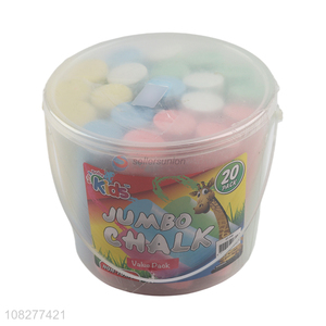 High Quality 20 Pieces Non-Toxic Kids Colored Chalk School Chalk