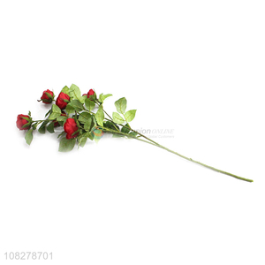 Yiwu wholesale rose flower decorative cuttings desktop bouquet