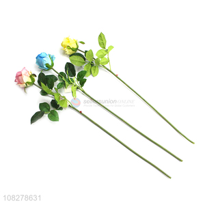 China supplier artificial rose wedding party bouquet