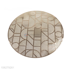 Hot selling round pvc household placemat table mats wholesale