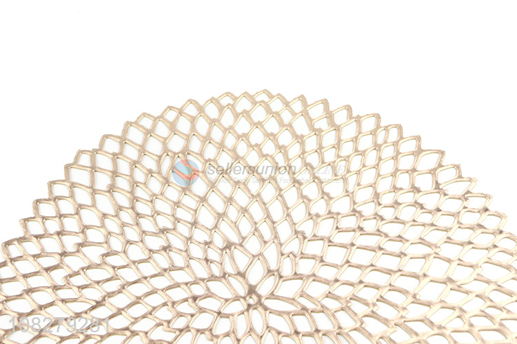 Good selling round fashion golden place mats table mats