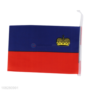 Wholesale price Liechtenstein national flag handheld small falg