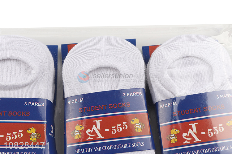 Hot selling breathable anti-slip kids socks no show socks
