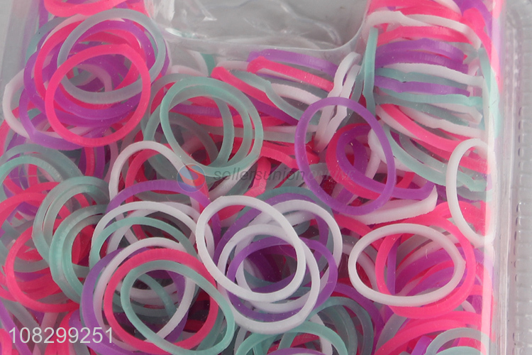 Best sale multicolor hair rope girls kids rubber band