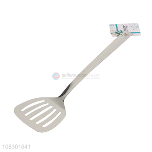 Low price stainless steel kitchen cooking tools slotted spatula