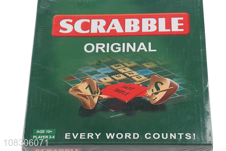 Factory price educational learn games scrabble original toys