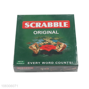 Factory price educational learn games scrabble original toys