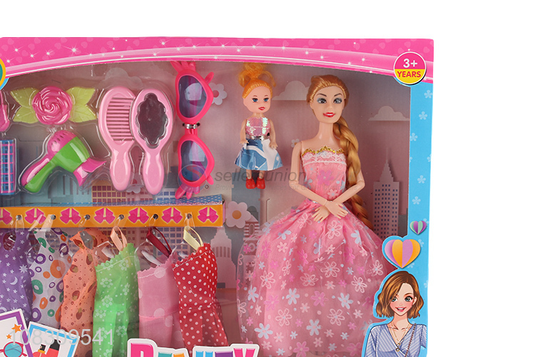 New products beauty doll plastic girls kids doll toy set