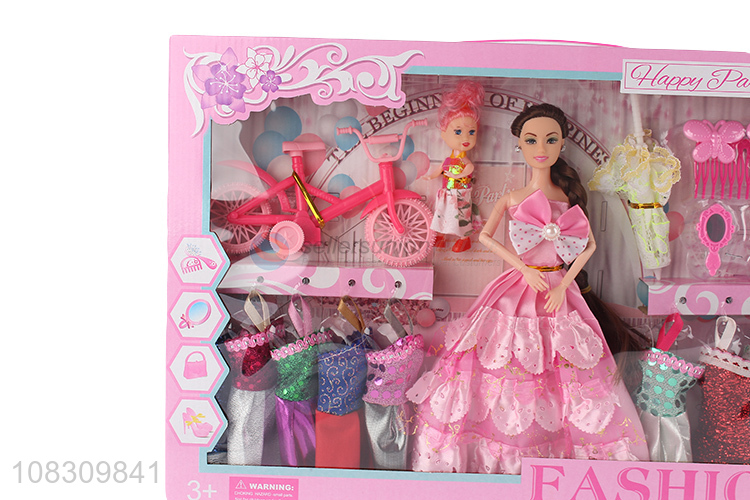 Factory price girls beauty doll play house toy set for gifts