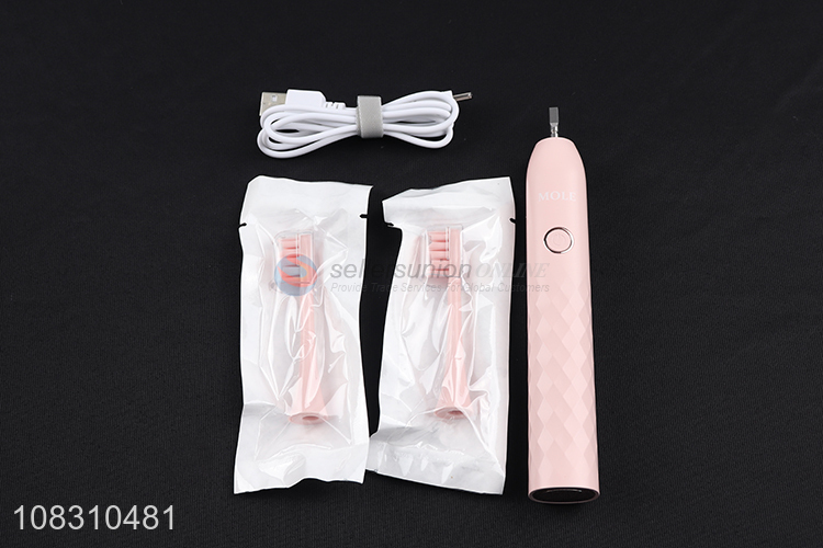 Yiwu market durable adult pink electric toothbrush sonic toothbrush