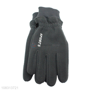 High quality winter windproof fleece riding gloves for men women