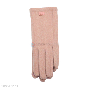 Fashion design women winter touchscreen outdoor sports gloves