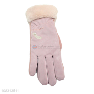 Factory price winter touchscreen outdoor sports gloves for women