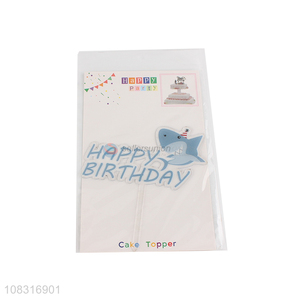 Factory supply cartoon cute happy birthday cake topper for sale