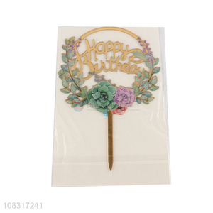 China sourcing happy birthday letter cake topper cake decoration