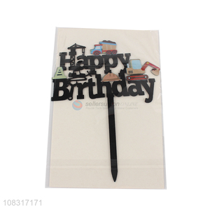 Factory price happy birthday cake decoration cake topper for sale