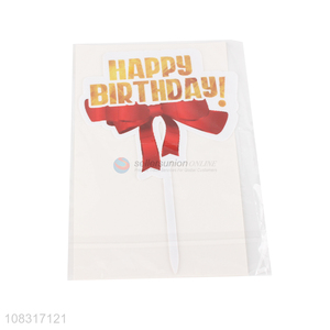 Wholesale from china happy birthday letter cake decoration topper