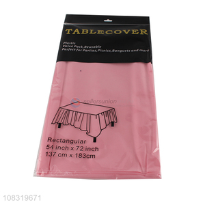 Top Quality Plastic Tablecloth Reusable Table cover For Home