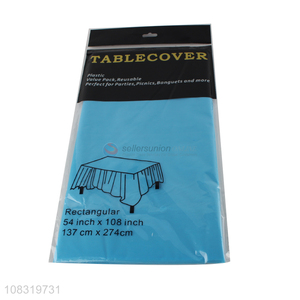 Best Quality Rectangular Tablecloth Reusable Plastic Table Cover