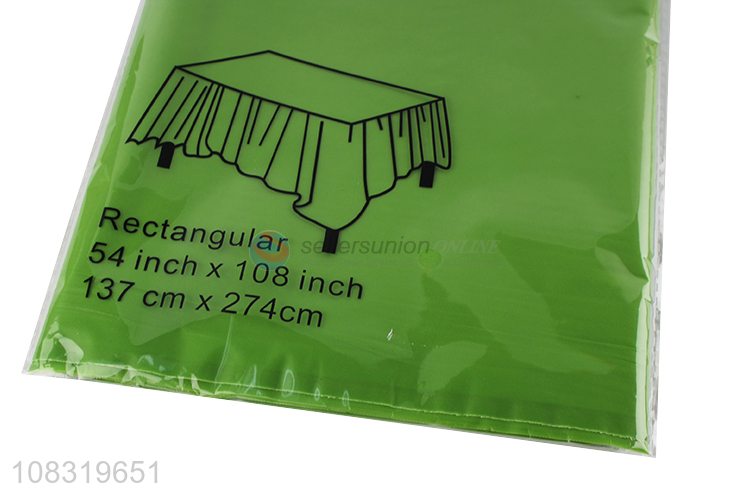 High Quality Plastic Table cover Rectangular Tablecloth